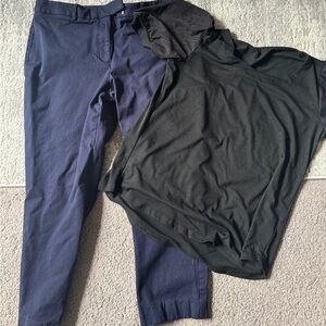 Cute Talbots Capris and Black Top Size 14p